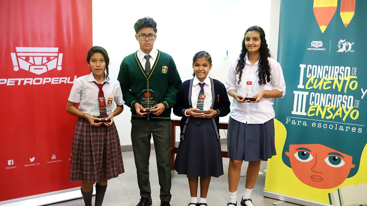 PETROPERU rewards winners of the story and essay competitions in Talara