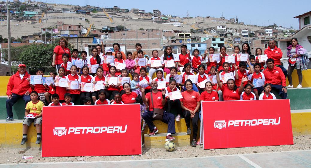 Sport workshops for children of Villa El Salvador promoted by PETROPERU came to an end