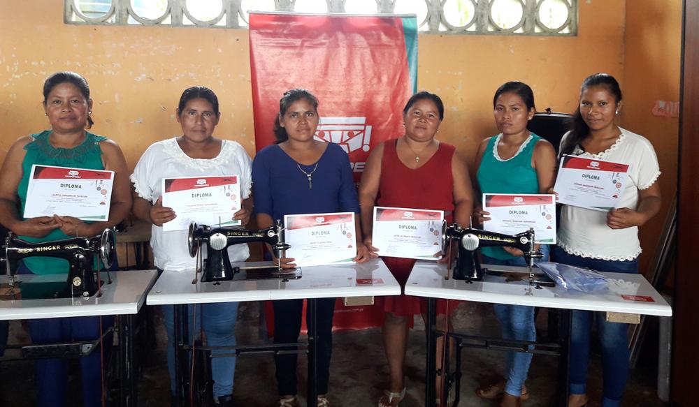 Sewing workshop in Loreto generates own resources in native communities