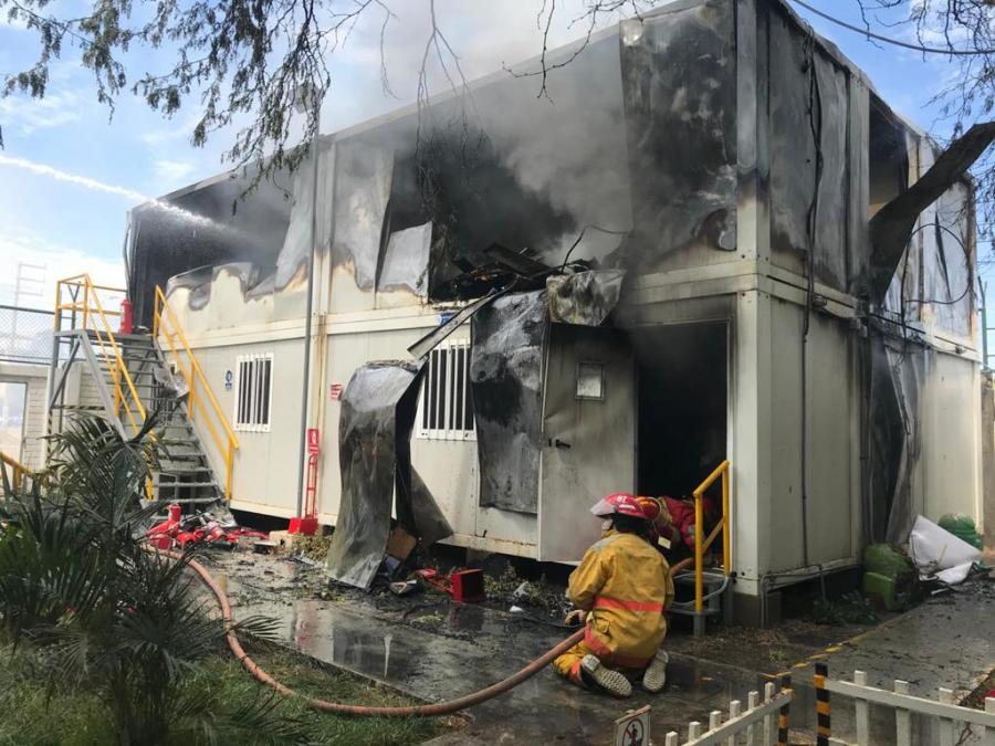 Incendio en oficinas administrativas de CPT fue controlado de manera oportuna