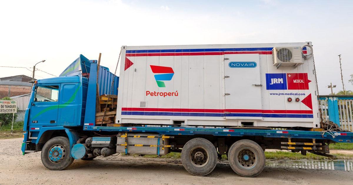 Oxygen plant donated by PETROPERU arrived in Saramiriza