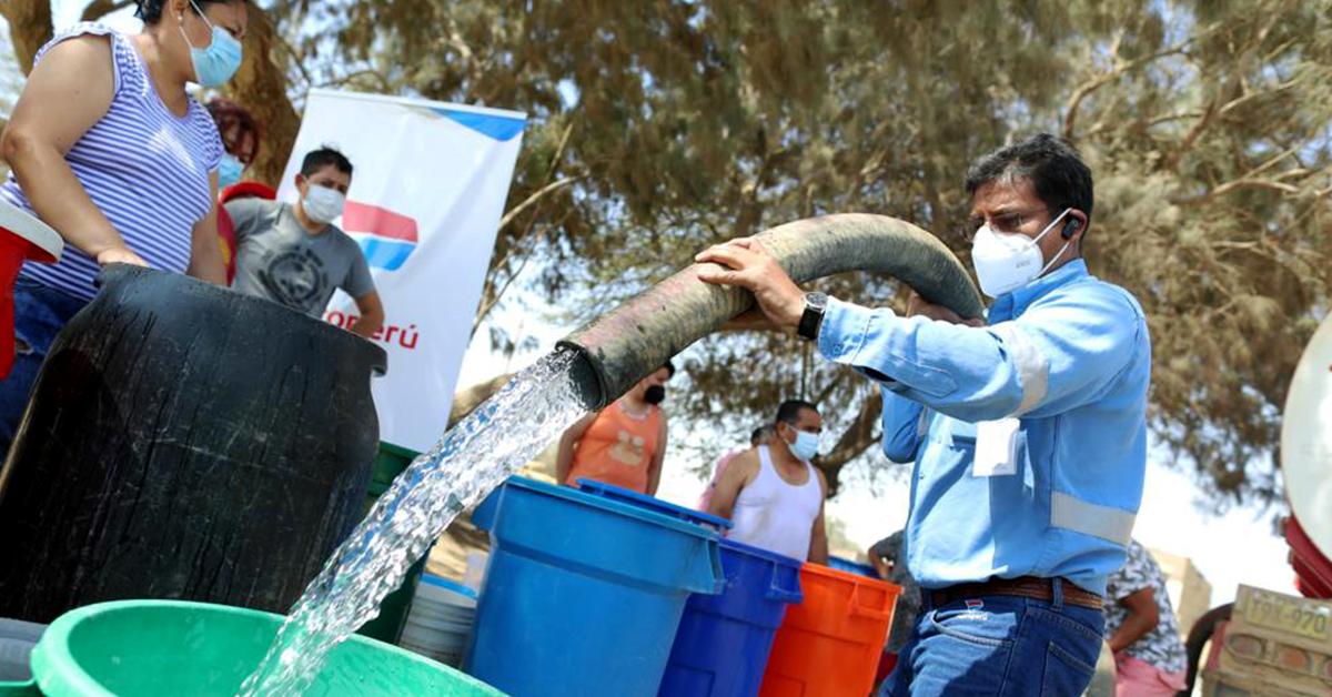 PETROPERÚ contribuye al suministro de agua potable ante desabastecimiento en Talara