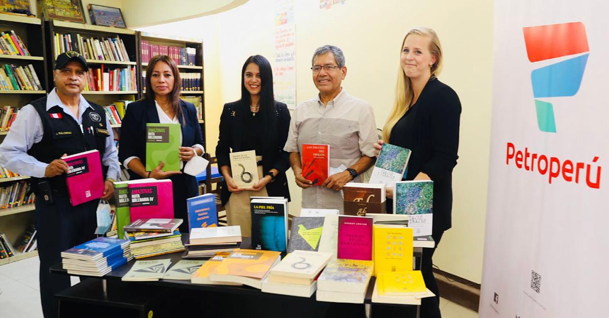 PETROPERÚ entrega importante lote de libros para implementar bibliotecas de los penales del país