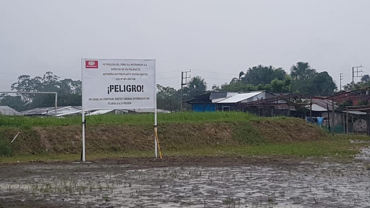 Constructions on the Iquitos Refinery pipeline are prohibited by supreme decree