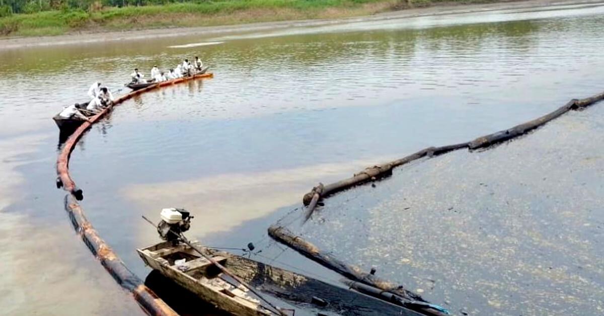 Leak of crude oil that reached the Cuninico River was caused by cutting the North Peruvian Pipeline