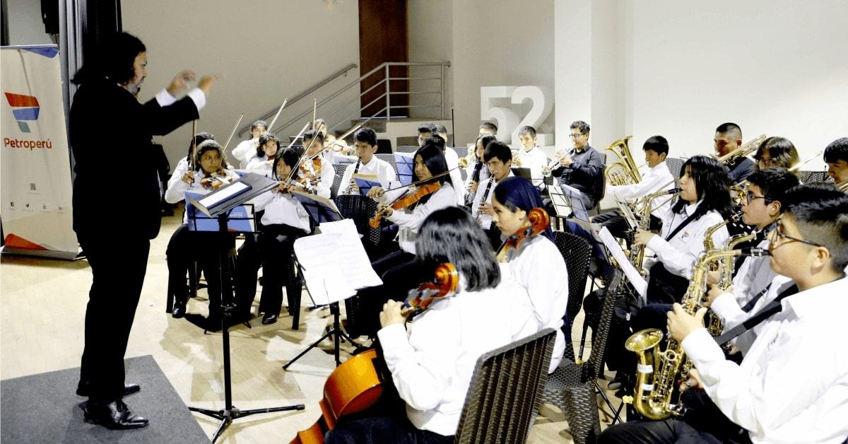 Petroperú clausuró programa de  formación musical dirigido a escolares de VES