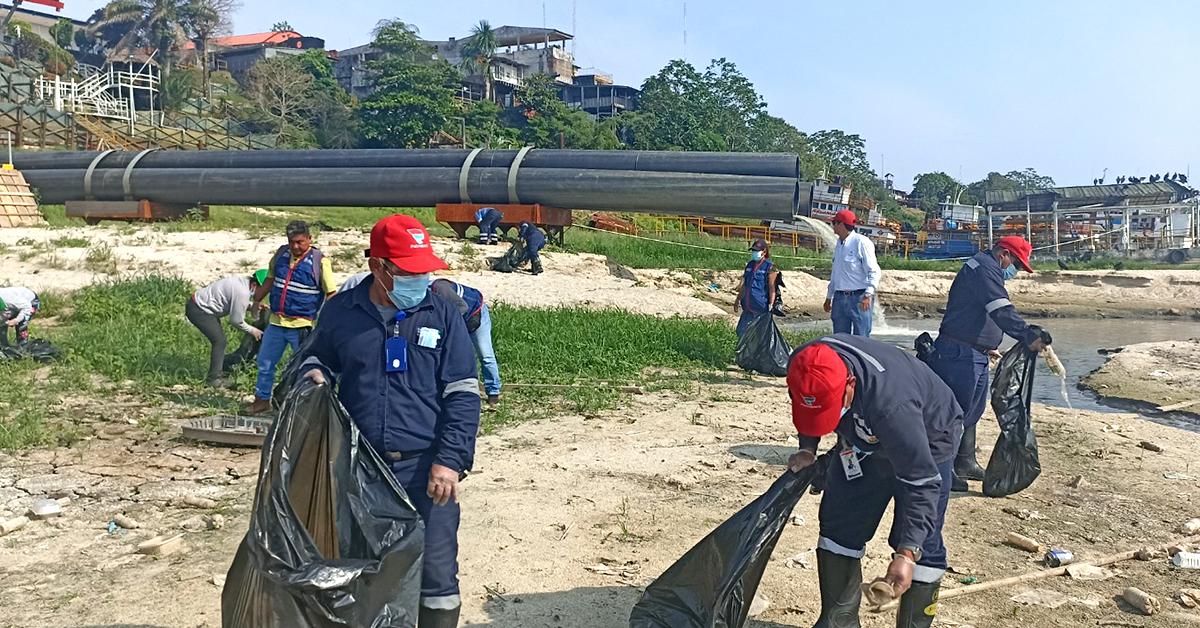 Petroperú apoya labores de limpieza en Embarcadero Turístico de Iquitos