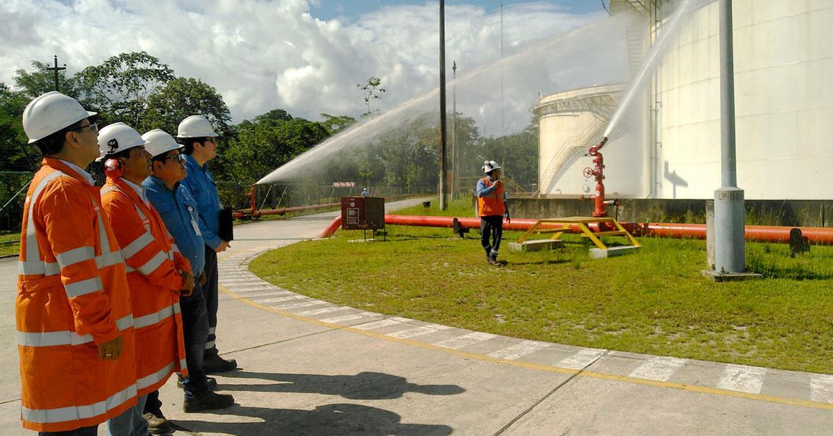 The Chairman of the Board of Directors supervised the firefighting system of the Iquitos Refinery