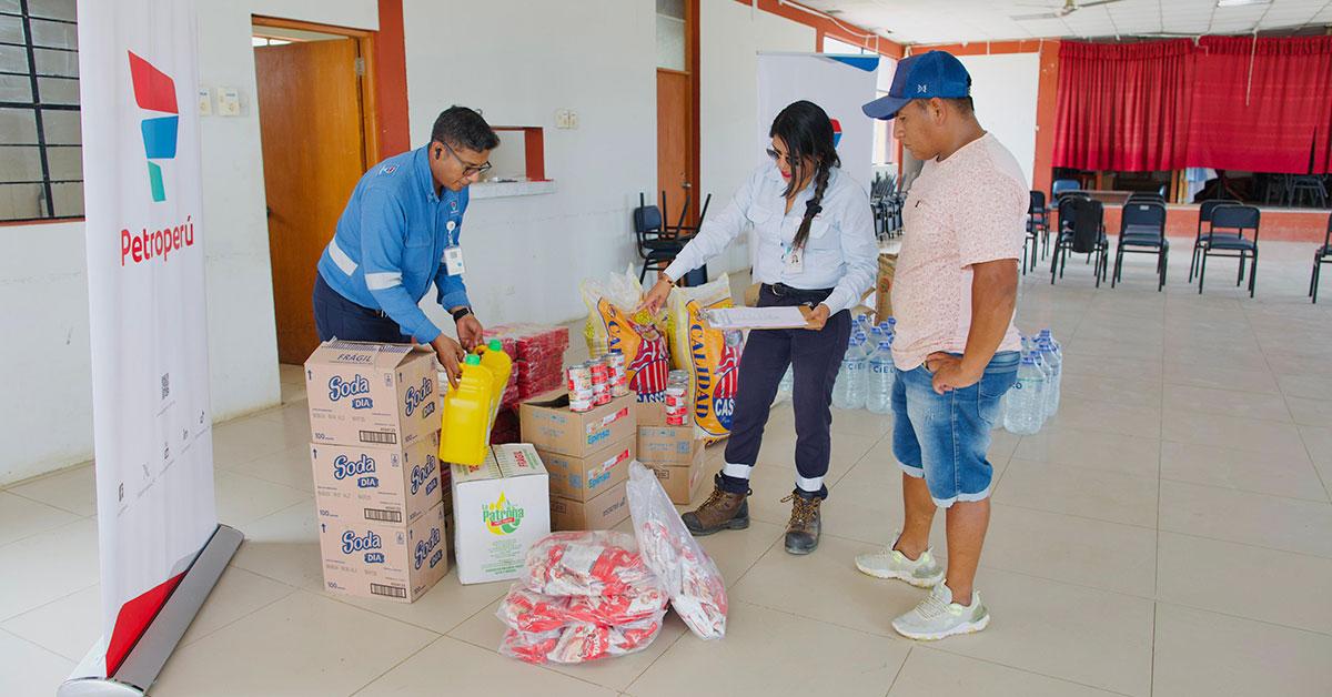 Petroperú entrega víveres a pescadores artesanales de Talara