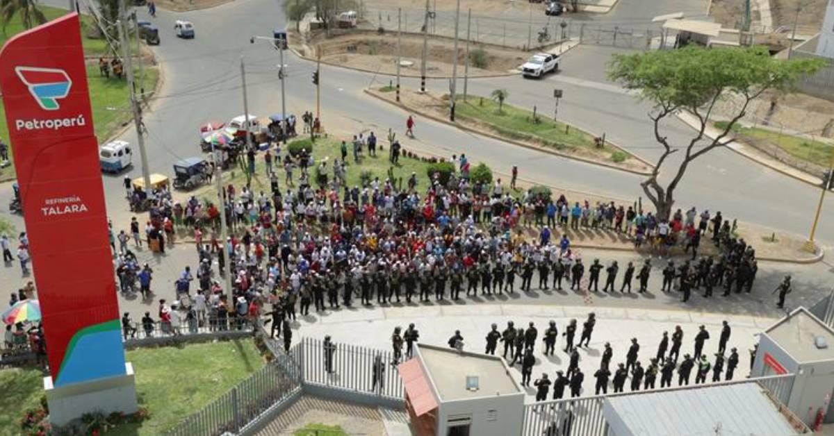 Petroperú rejects the acts of violence recorded at the Talara Refinery