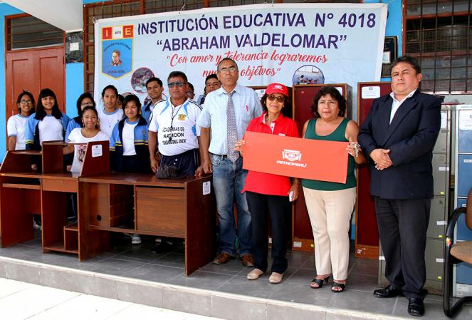 PETROPERÚ donó mobiliario a instituciones educativas  del Callao