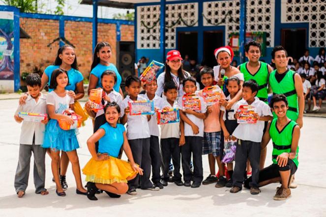 Thousands of children of the communities near the Iquitos Refinery celebrated christmas