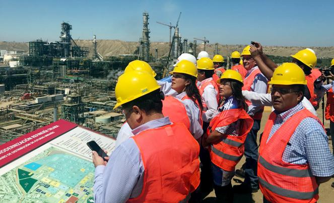 Autoridades constatan avances en construcción de Nueva Refinería Talara