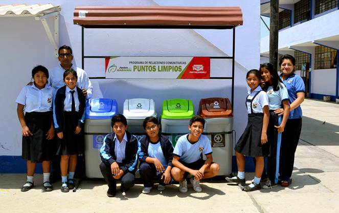 PETROPERU and UGEL Talara install “Clean Points” in schools