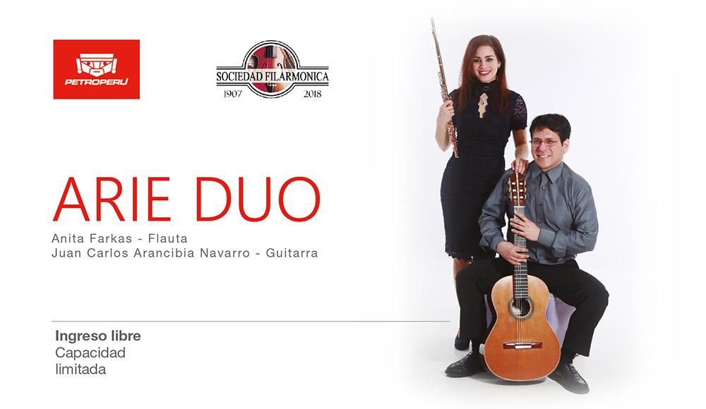 Free guitar and flute recital thanks to the Philharmonic Society of Lima and PETROPERU