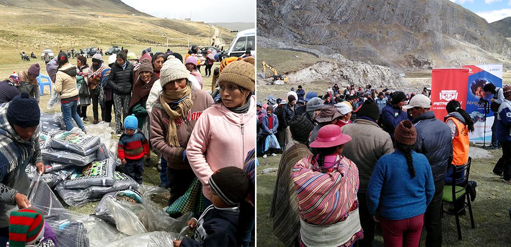 Campaña solidaria ante heladas llega al altiplano