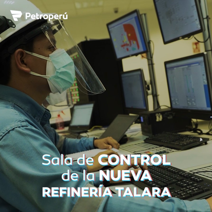 MODERNA SALA DE CONTROL DE LA NUEVA REFINERÍA TALARA