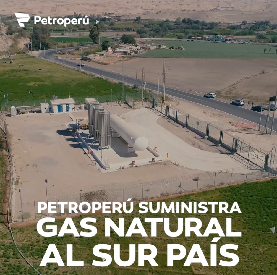PETROPERÚ SUMNISTRA GAS NATURAL AL SUR DEL PAÍS