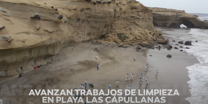 Avanzan trabajos de limpieza en playa Las Capullanas
