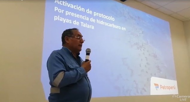 Conferencia de prensa para informar avances de limpieza