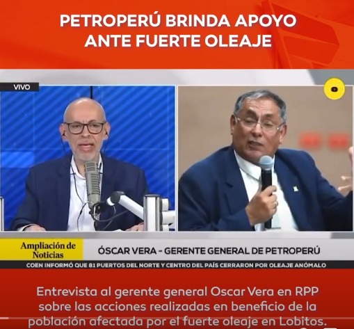 Petroperú brindó apoyo ante fuerte oleaje