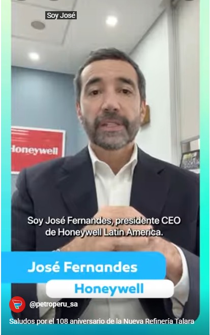 Saludos por el 108 aniversario de la Nueva Refinería Talara