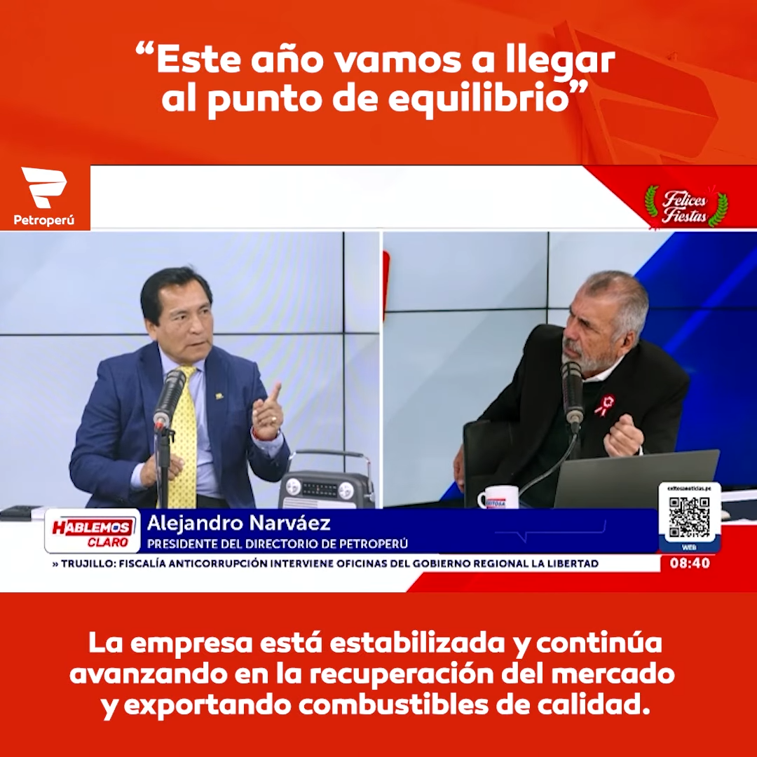 Este año vamos a llegar al punto de equilibrio