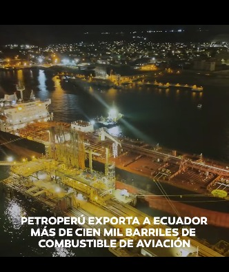 Petroperú exporta a Ecuador más de cien mil barriles de combustible de aviación