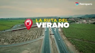 Recorriendo la ruta del verano 2026 | Petroperú: Estación de servicio Celeste en Chancay